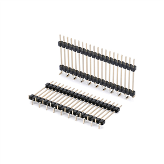 2.0mm 单排双塑SMT错位排针